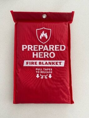 Prepared Hero Fire Blanket – 39” x 39” Emergency Fire Suppression Blanket